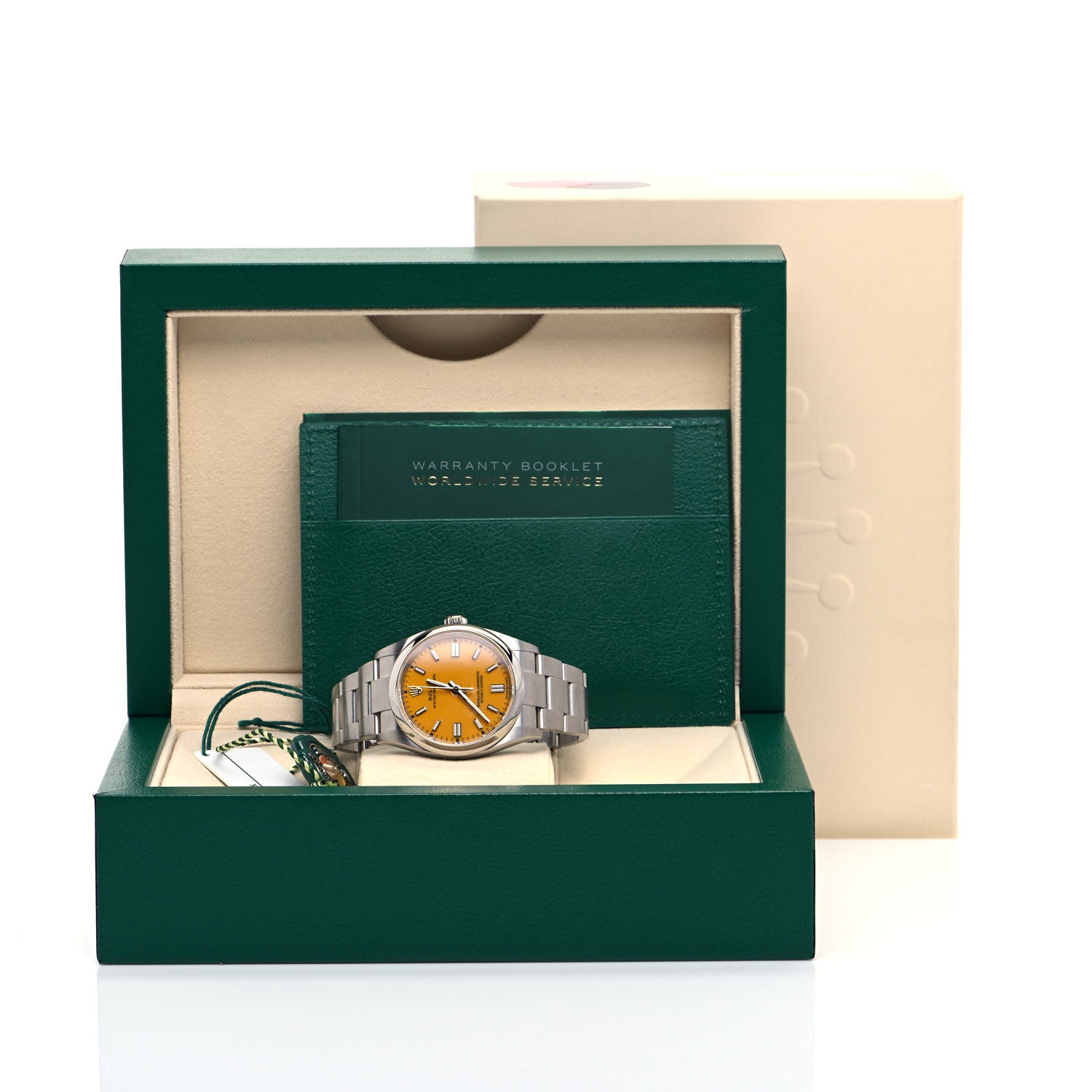 Rolex Stainless Steel 36mm Oyster Perpetual Watch Yellow 126000 5 of 5