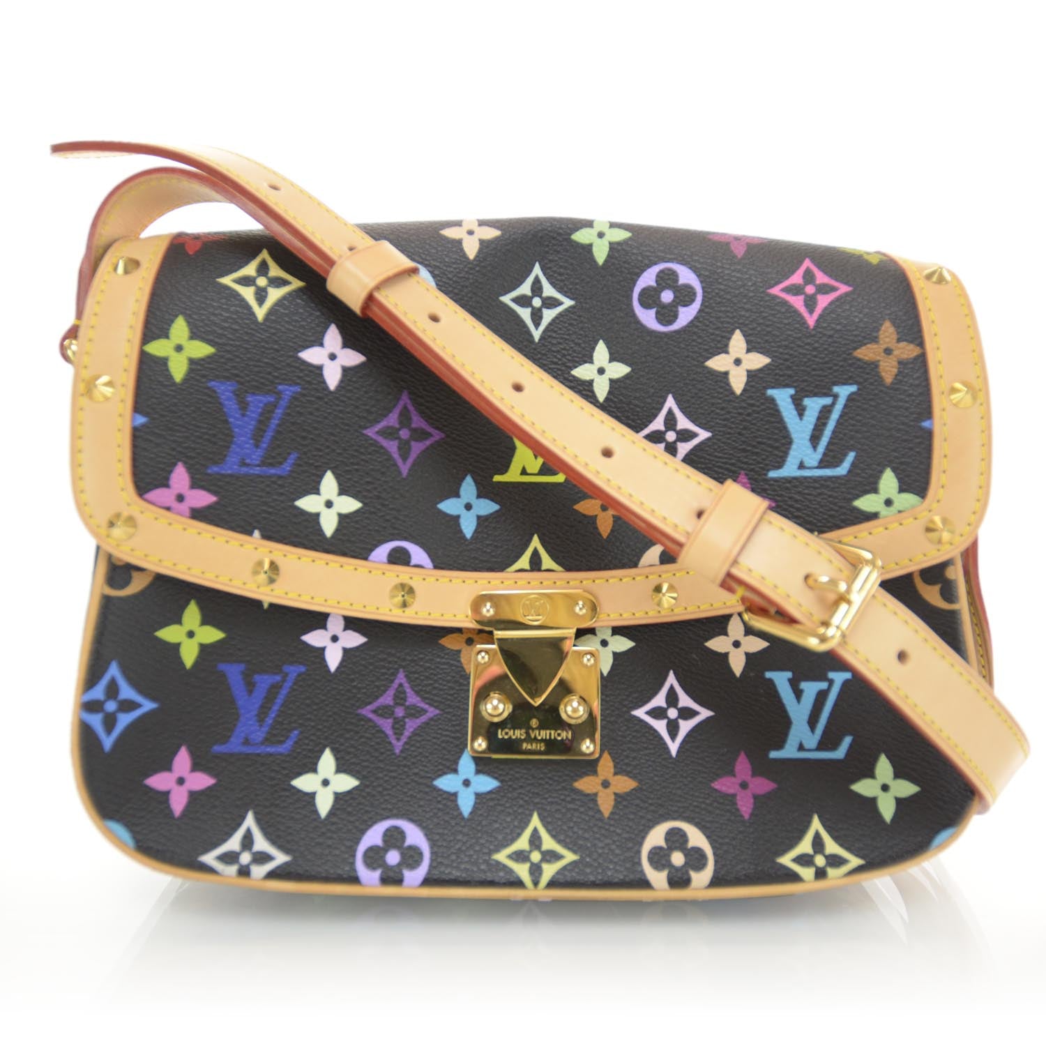 Louis Vuitton Monogram Multicolor Sologne Black 1 of 7