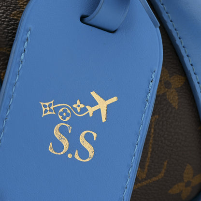 Louis Vuitton Monogram Macassar LV Colormania Keepall Bandouliere 25 Gaston Blue 13 of 13