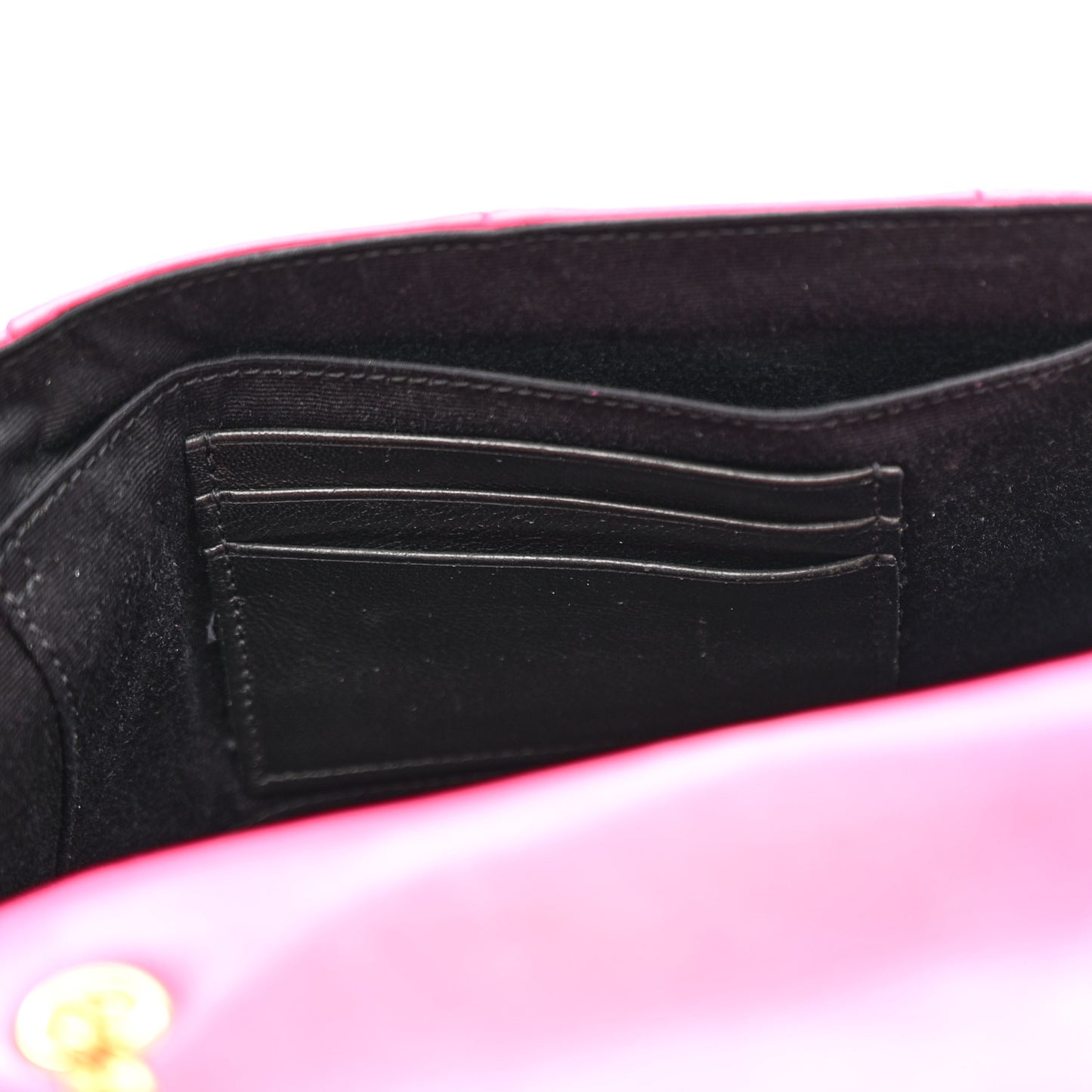 Lambskin Suede Patchwork Monogram Medium Jamie Fuchsia