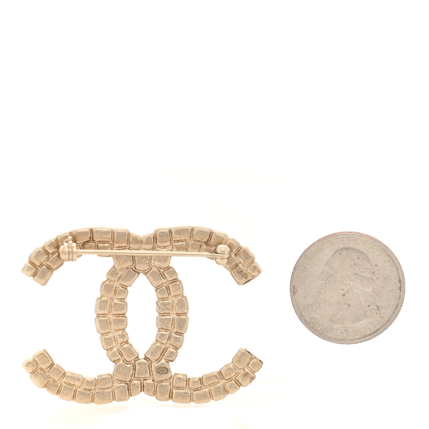 Chanel Enamel CC Brooch Gold Multicolor 2 of 3