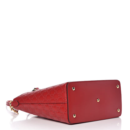 Gucci Guccissima Linea A Foldover Tote Red 4 of 11