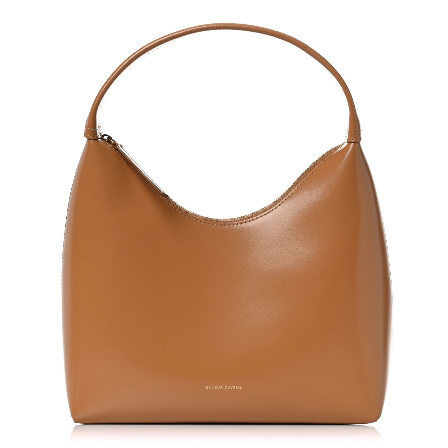 Polished Calfskin Mini Candy Bag Caramel