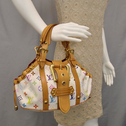 Louis Vuitton Monogram Multicolor Theda GM White 2 of 8