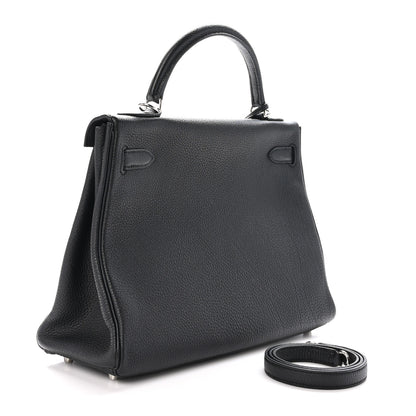 Hermes Togo Kelly Retourne 28 Black 3 of 11