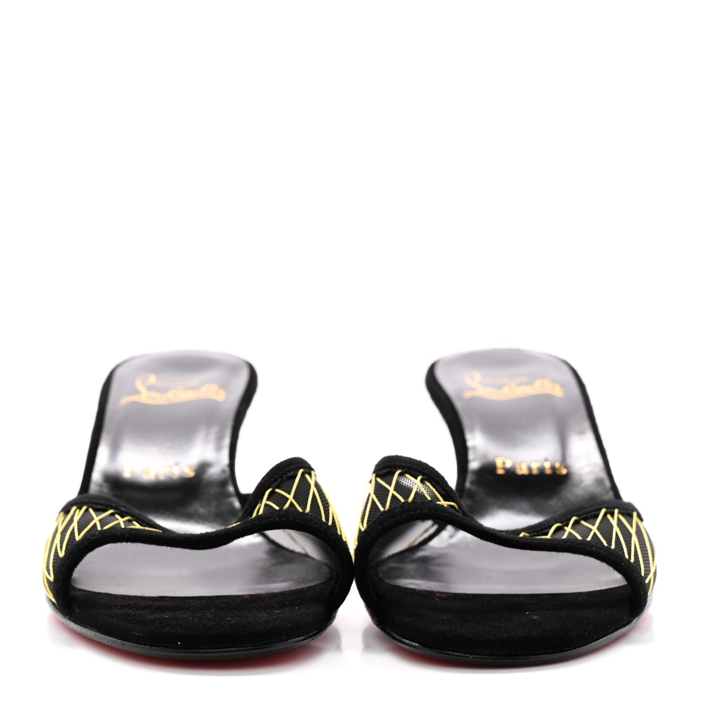 Suede Mesh 50 Sandals 37 Black