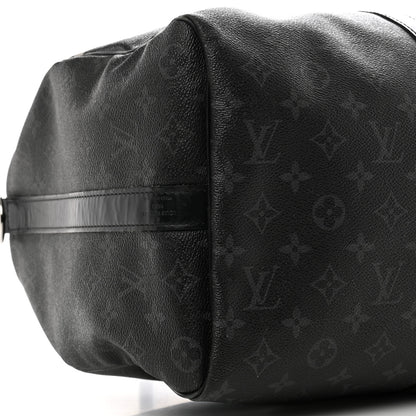 Louis Vuitton X FUJIWARA Monogram Eclipse Flash Fragment Keepall Bandouliere 45 9 of 14