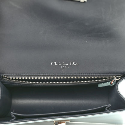 Christian Dior Metallic Patent Micro-Cannage Small Diorama Flap Bag Azur 5 of 10
