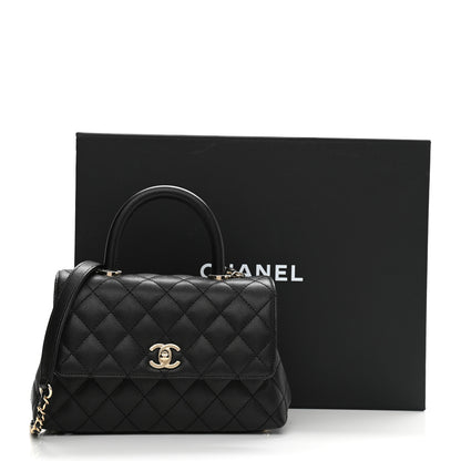 Chanel Caviar Quilted Mini Coco Handle Flap Black 9 of 9