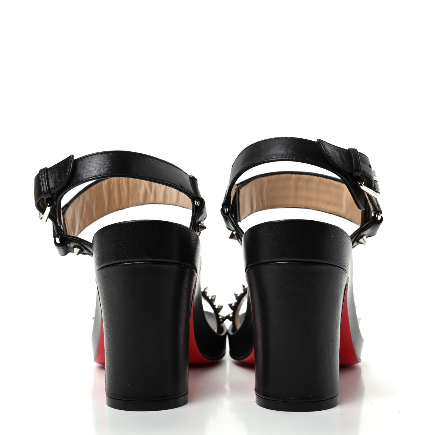 Christian Louboutin Nappa Spike Bikool 85 Sandals 36.5 Black 7 of 10