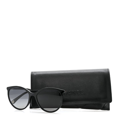 Chanel Acetate Pantos Cat Eye Sunglasses 5448 Black 8 of 8