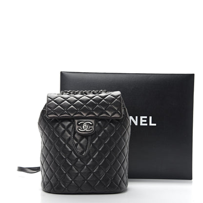 Chanel Lambskin Quilted Small Urban Spirit Backpack Black 14 of 14