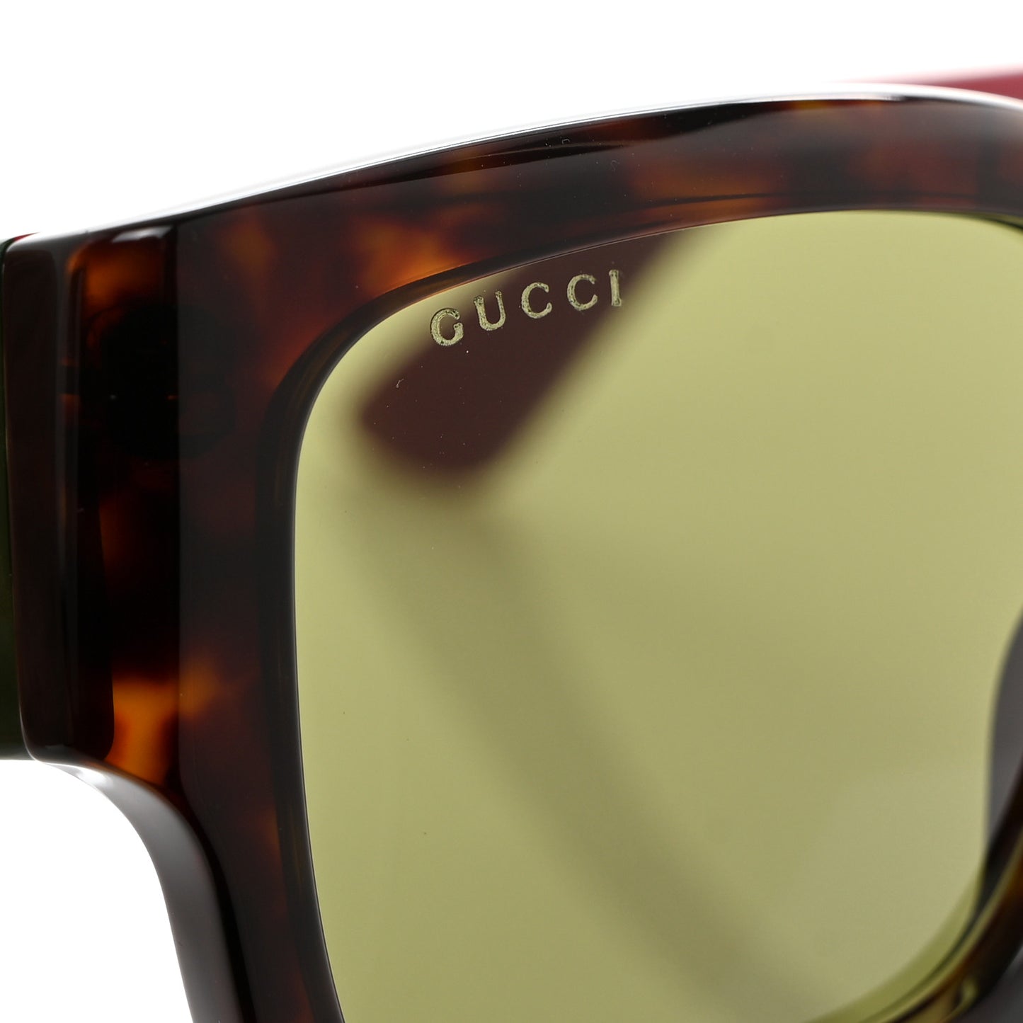 Acetate Square Frame Sunglasses GG1663S Tortoiseshell