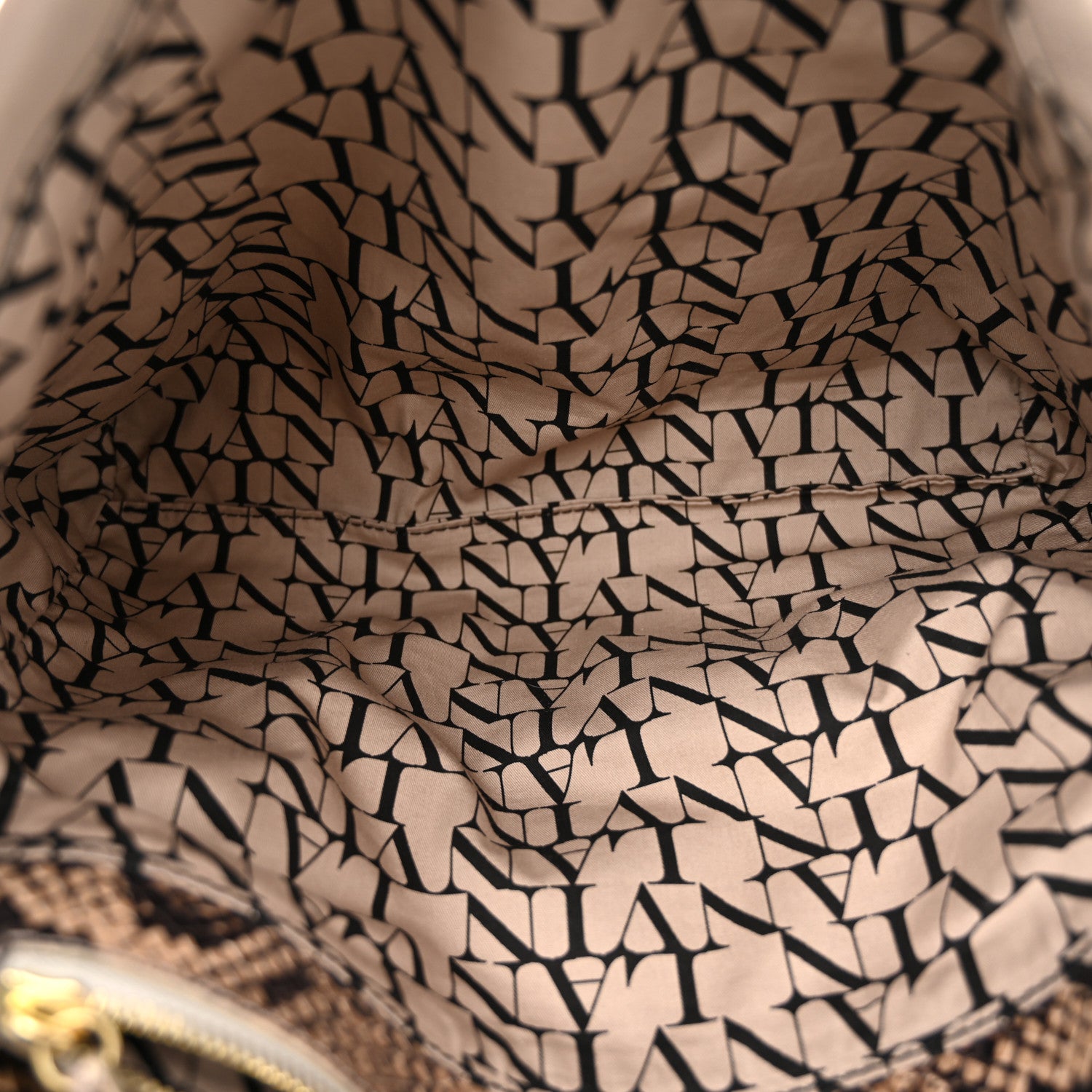 Lanvin Calfskin Snakeskin Print Embossed Medium Fantaisie Double Carry Flap Shoulder Bag Gris 5 of 11