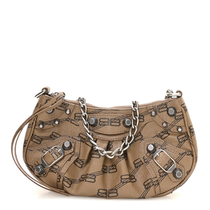 Balenciaga Coated Canvas BB Monogram Le Cagole Mini Purse With Chain Beige Brown 1 of 10