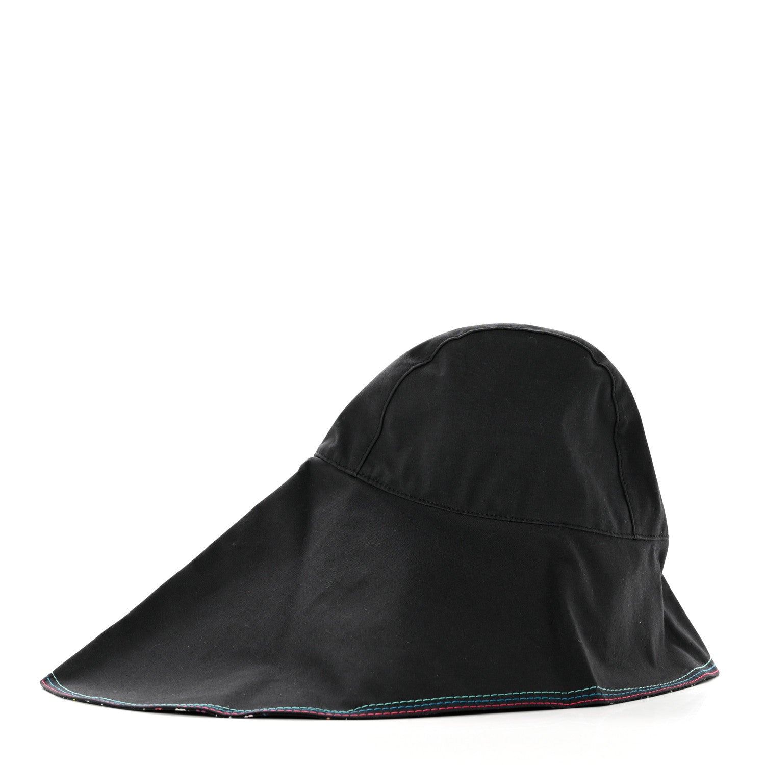 Louis Vuitton Cotton Monogram Multicolor Printed Reversible Hiker Hat Black 6 of 11