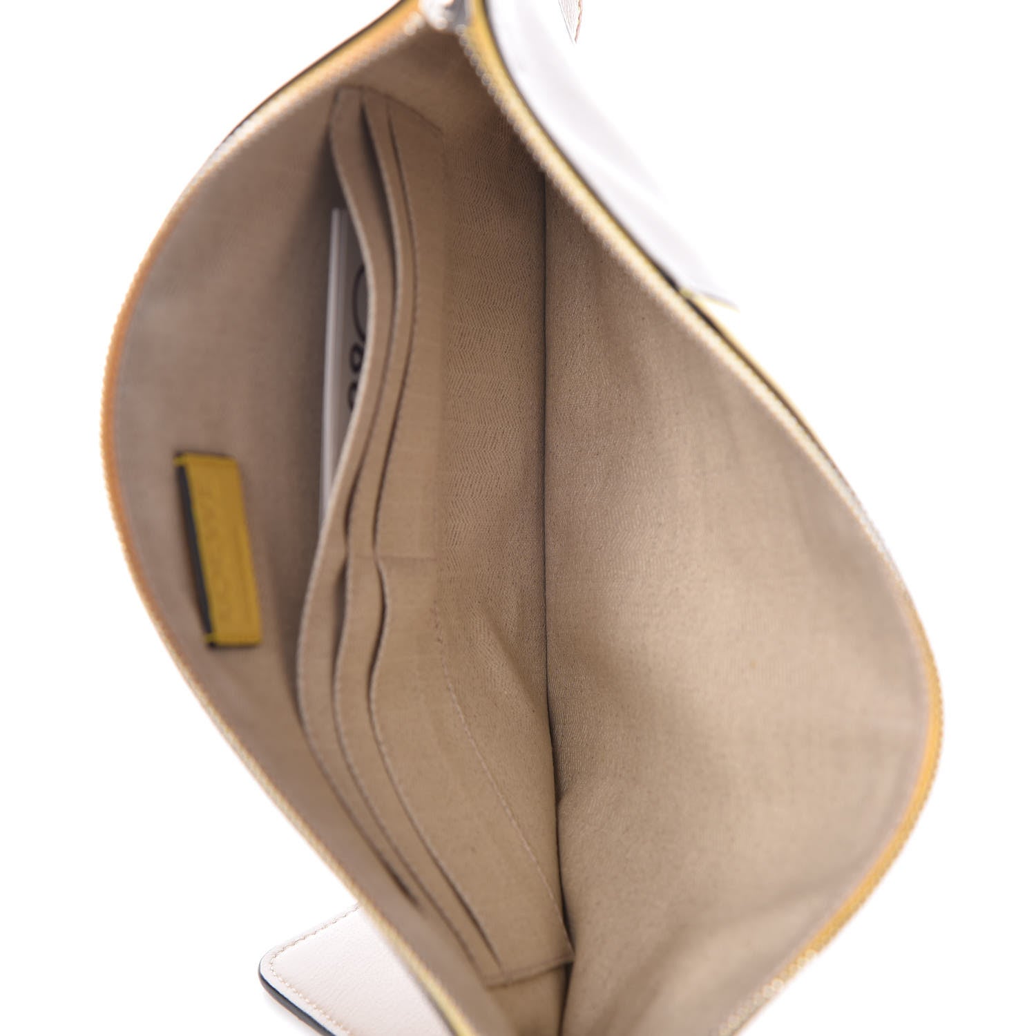 Loewe Calfskin Medium Puzzle Flat Pouch Yellow 7 of 9