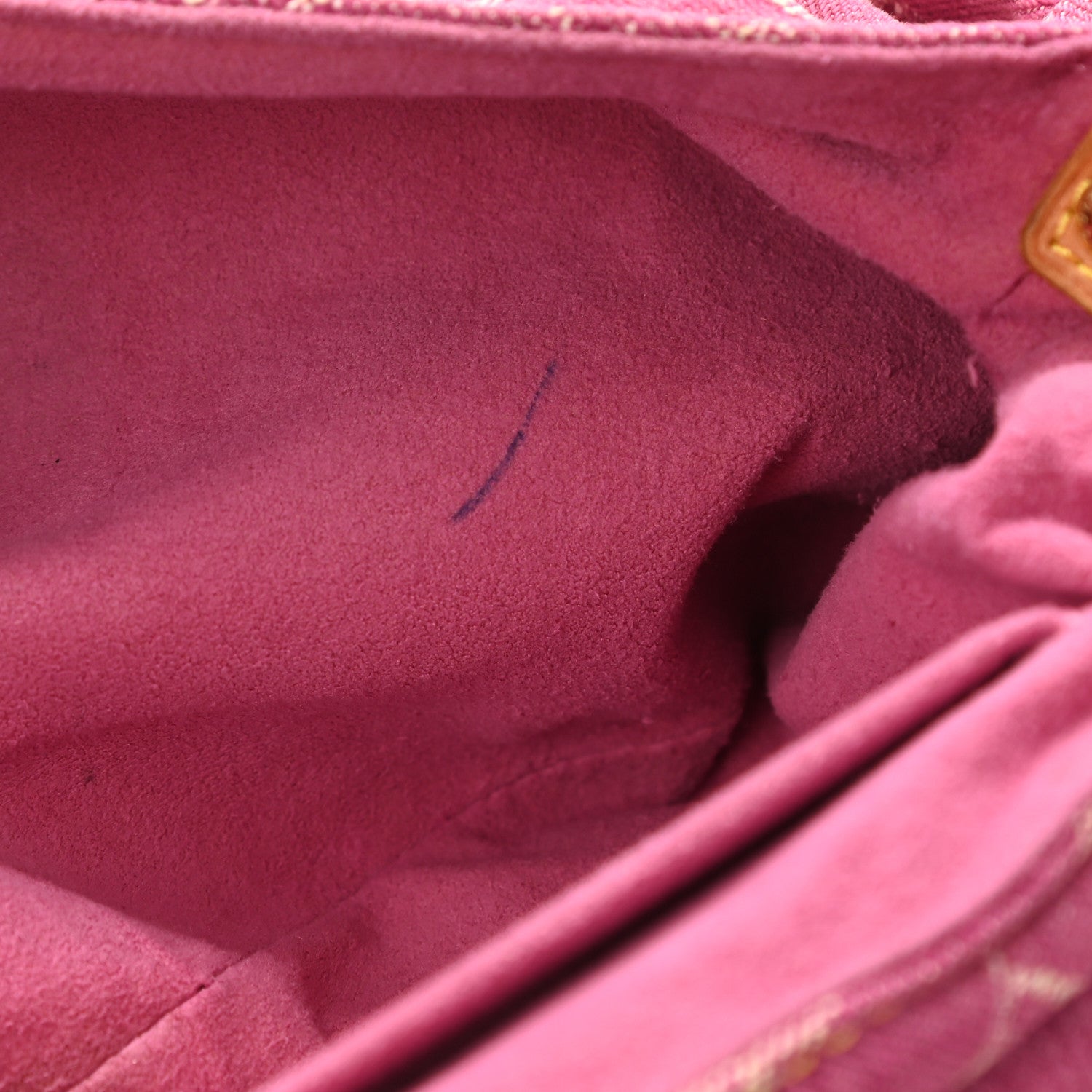 Louis Vuitton Monogram Denim Mini Pleaty Fuchsia 8 of 9