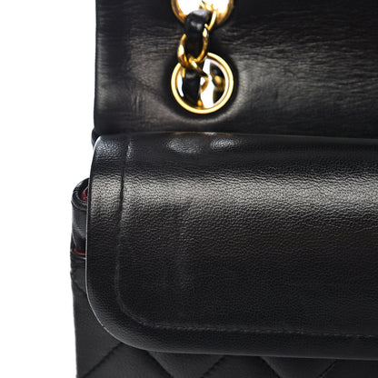 Chanel Lambskin Quilted Small Double Flap Black 11 of 16