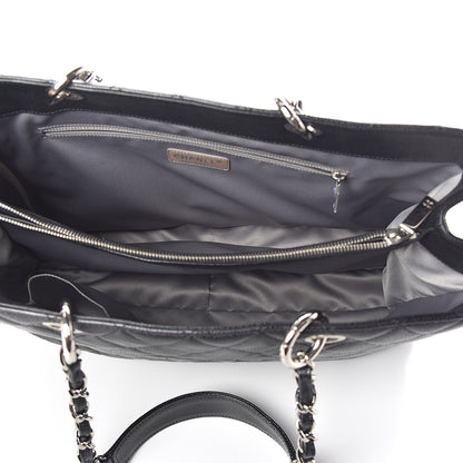 Chanel Caviar Quilted XL Grand Shopping Tote GST Black 5 of 10