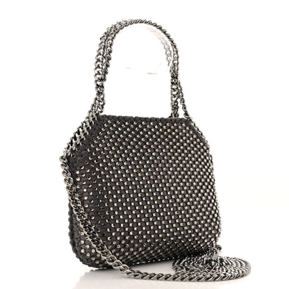 Stella McCartney Mesh Crystal Mini Falabella Crossbody Bag Fog 3 of 10