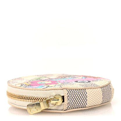 Louis Vuitton Damier Azur 2021 Christmas Animation Hollywood Bag Charm Fuchsia 4 of 7