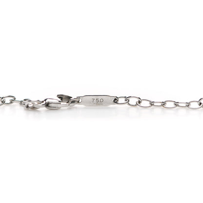 Tiffany 18K White Gold Diamond Pearl Dragonfly Station Necklace 4 of 6