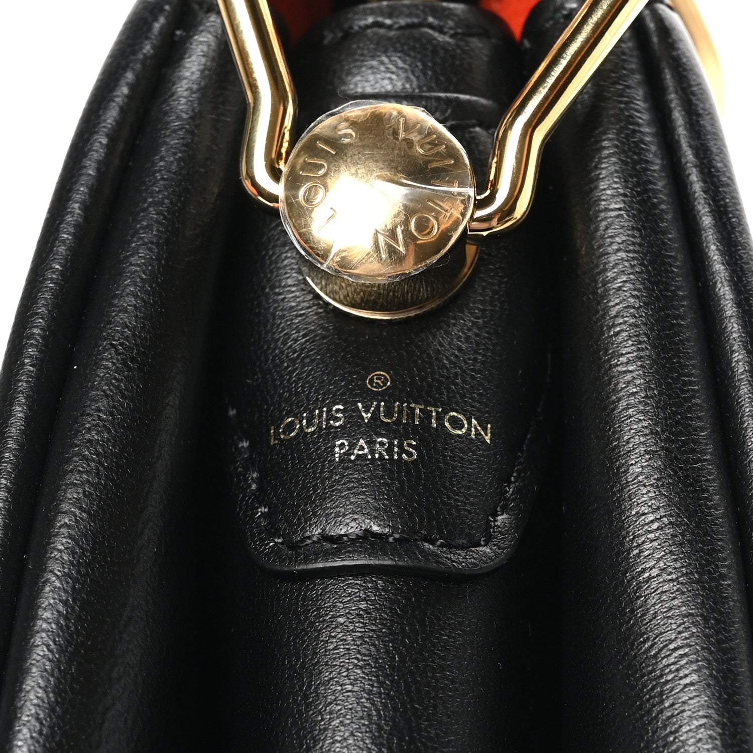 Louis Vuitton Lambskin Embossed Monogram Coussin BB Black 7 of 11