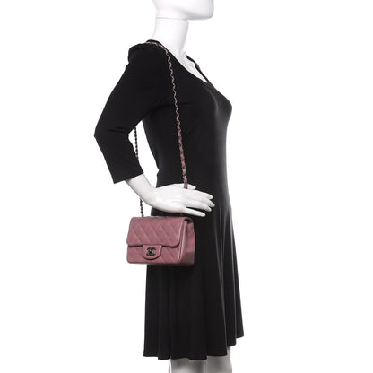 Chanel Caviar Quilted Mini Square Flap Pink 2 of 10