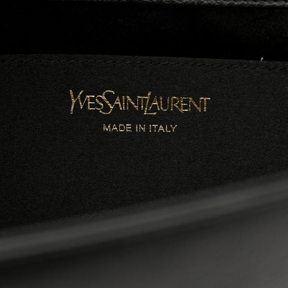 Saint Laurent Calfskin Monogram Large Belle De Jour Clutch Black 6 of 7