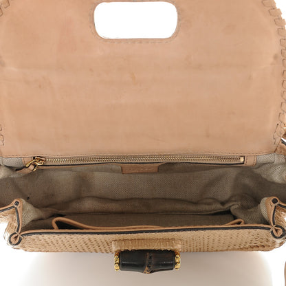 Gucci Python Medium New Bamboo Top Handle Bag 5 of 9