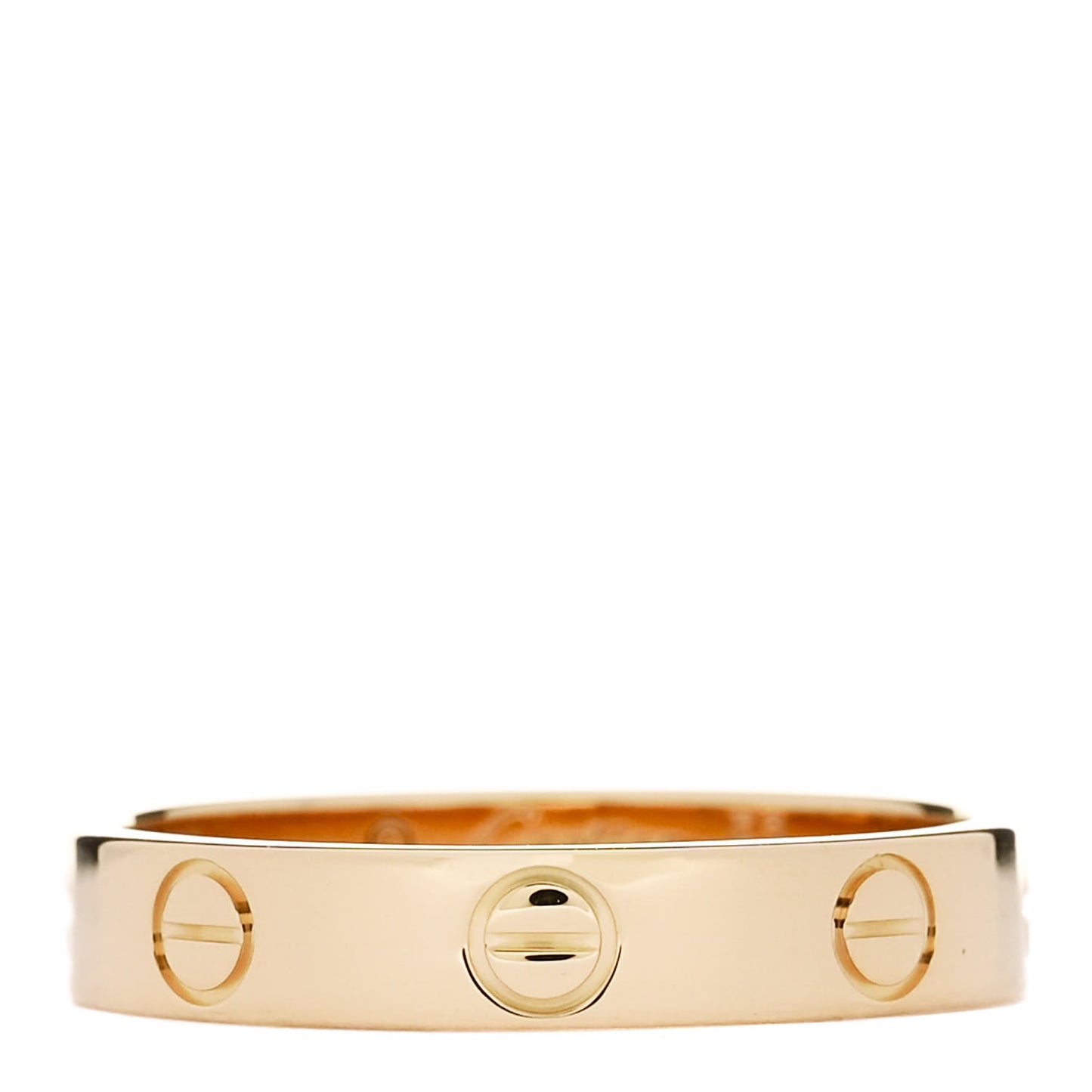 18K Yellow Gold 3.5mm LOVE Wedding Band Ring 53 6.5