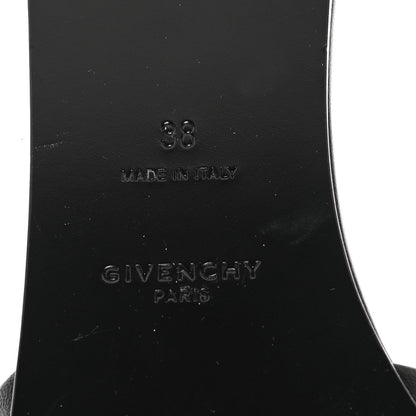 Givenchy Lambskin 4G Plaque Flat Sandals 38 Black 7 of 9
