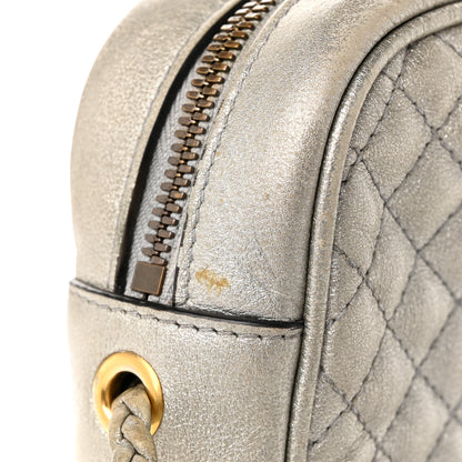 Gucci Laminated Nappa Web Trapuntata Mini GG Shoulder Bag Argento 11 of 11