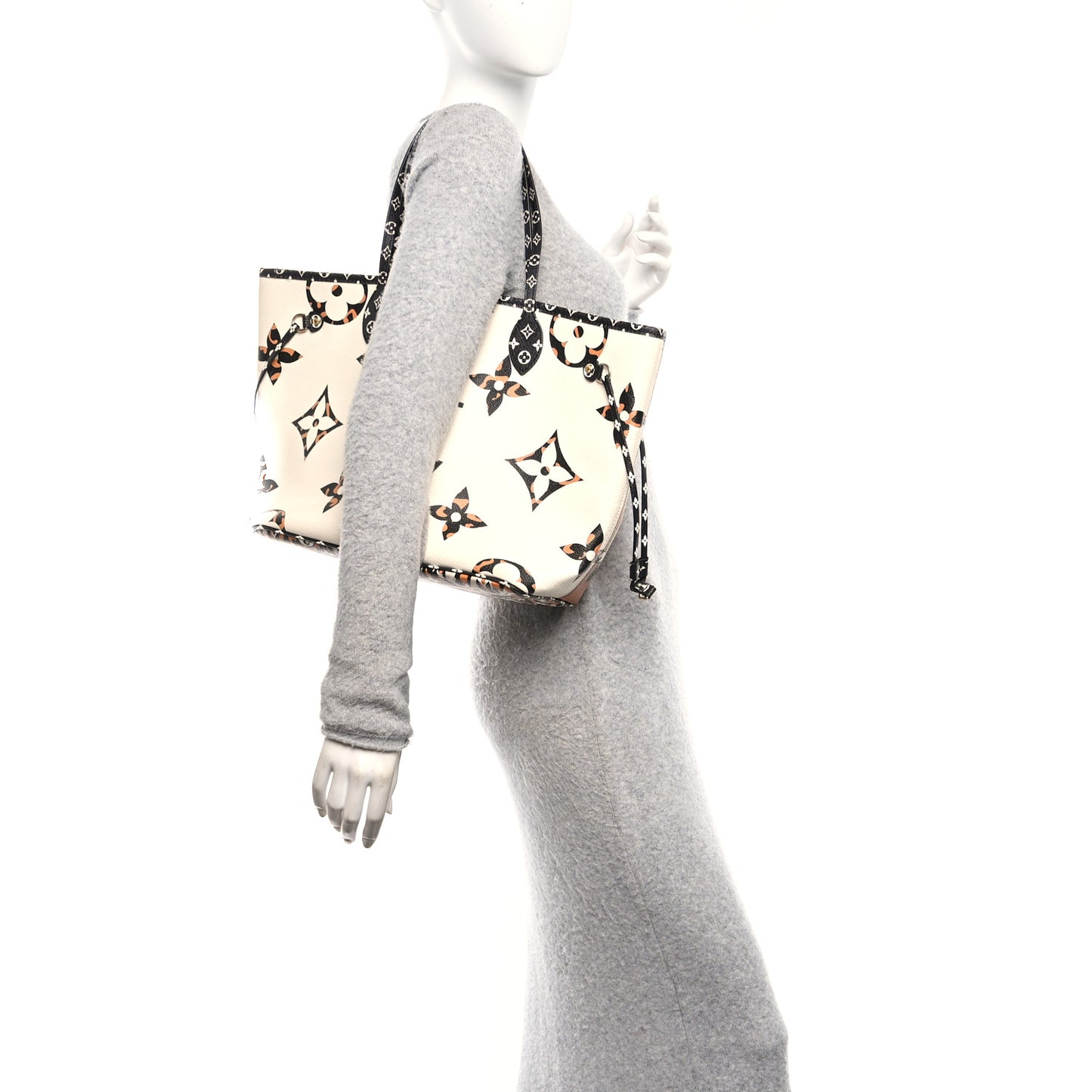 Monogram Giant Jungle Neverfull MM Ivory