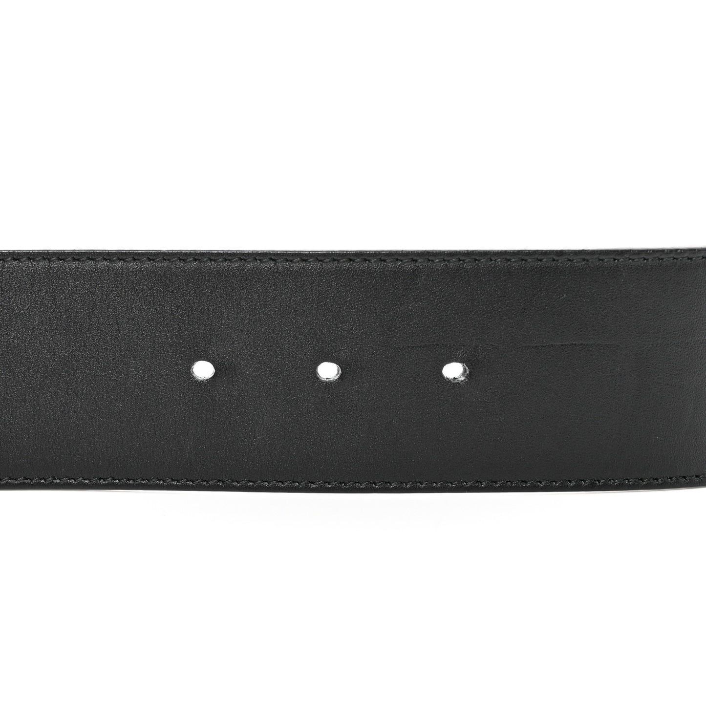 Calfskin Lizard Double G 50mm Belt 85 34 Black