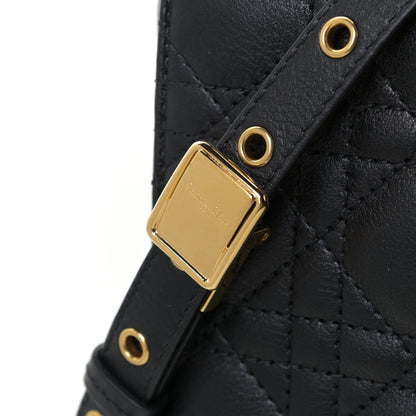 Christian Dior Lambskin Cannage Large Caro Bag Black 12 of 12
