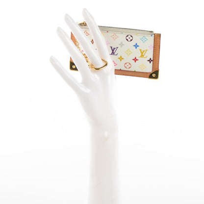 Louis Vuitton Monogram Multicolor Key Pouch White 2 of 8