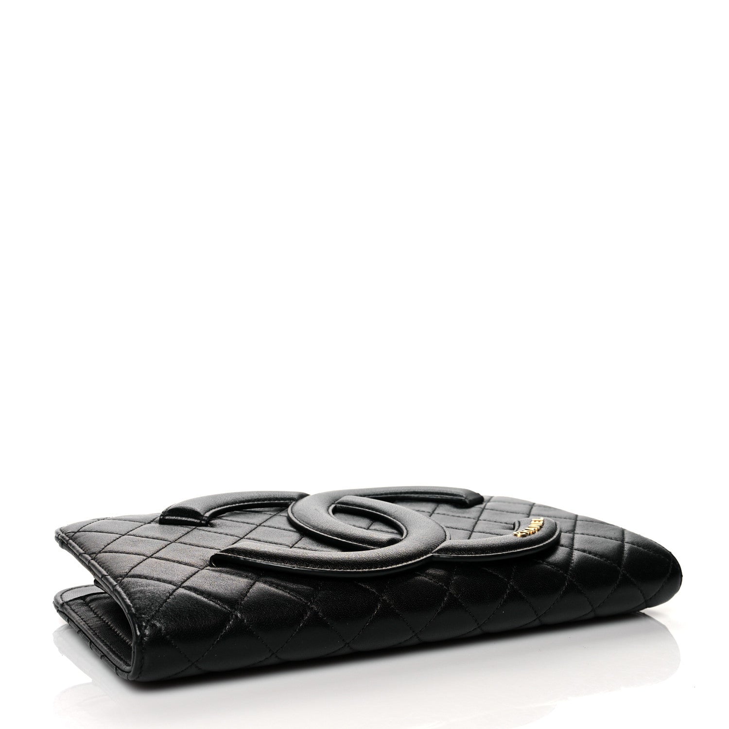 Chanel Lambskin Quilted Coco Midnight Clutch Black 4 of 10