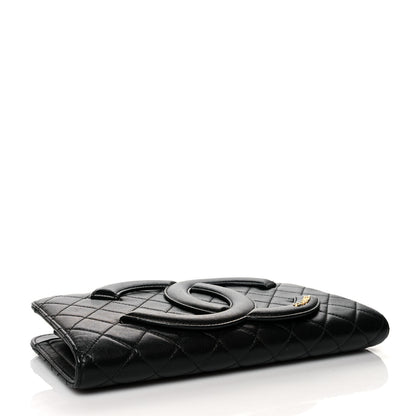 Chanel Lambskin Quilted Coco Midnight Clutch Black 4 of 10