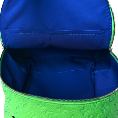 Louis Vuitton Taurillon Illusion Multipockets Backpack Bleu Vert 5 of 8