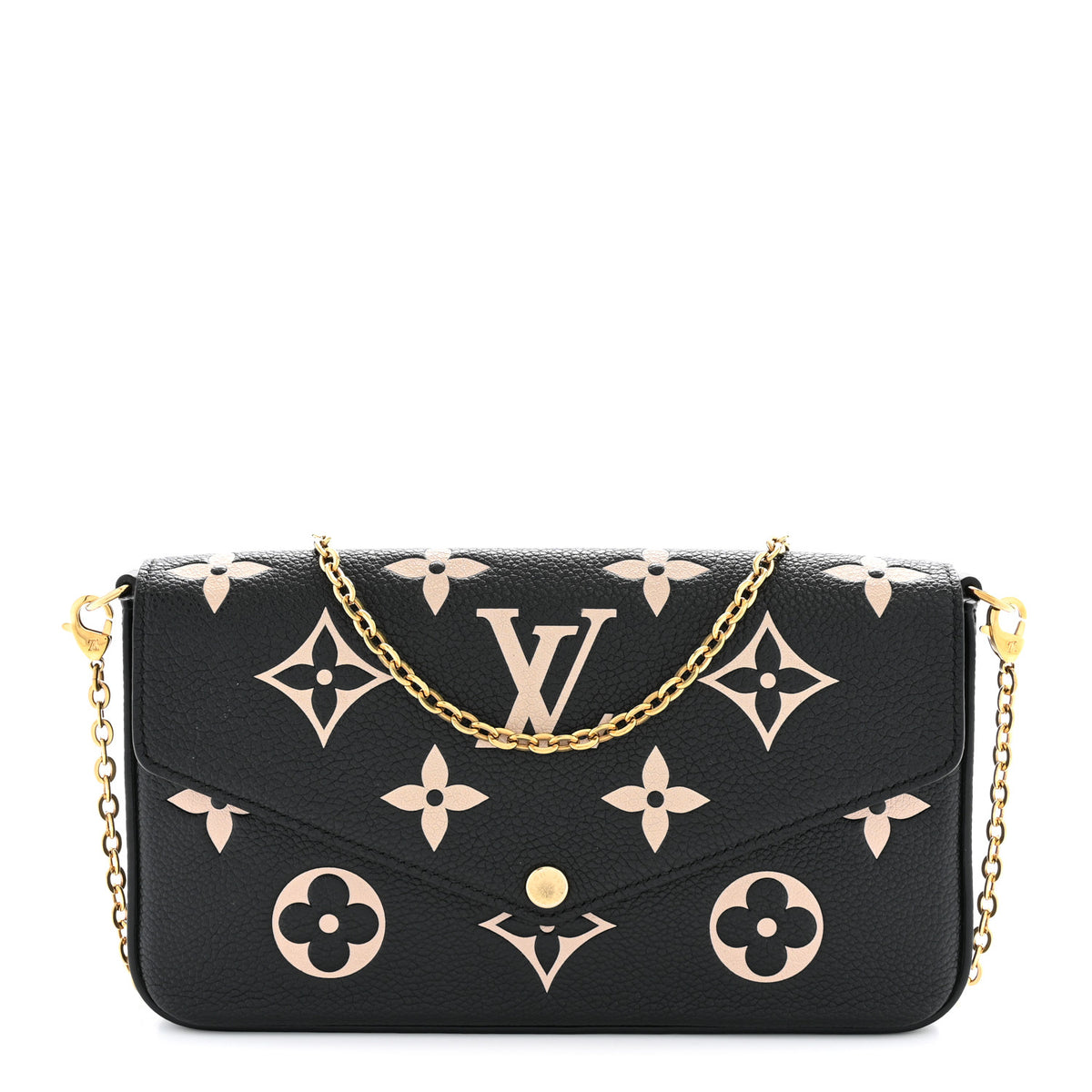 Empreinte Monogram Giant Felicie Pochette Black Beige