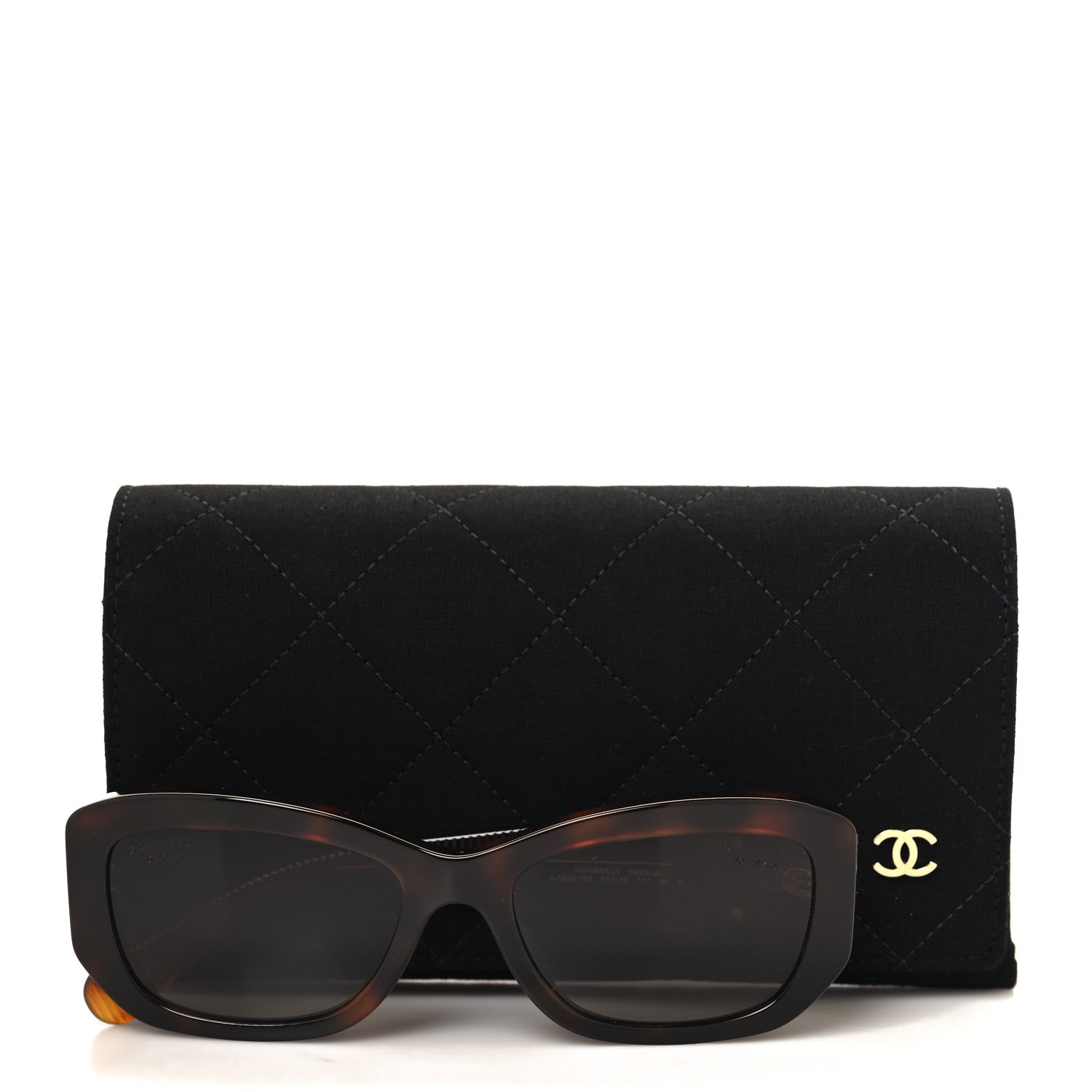 Chanel Acetate Polarized Rectangle Sunglasses 5493-A Tortoise 8 of 8