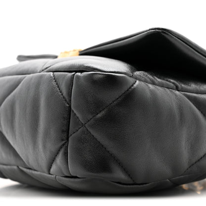 Chanel Lambskin Quilted Medium Chanel 19 Flap Black 10 of 11