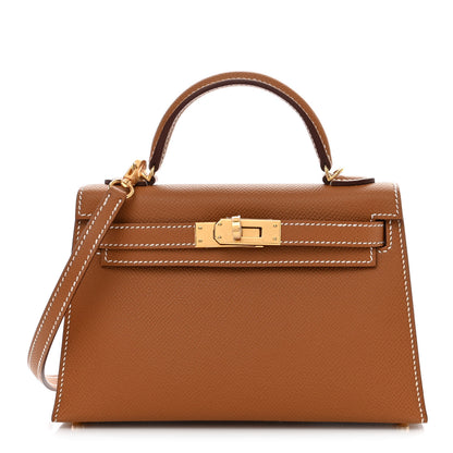 Hermes Epsom Mini Kelly Sellier 20 Gold 1 of 11