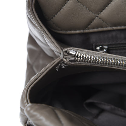 Chanel Lambskin Quilted Large 7 Tote Taupe 7 of 15