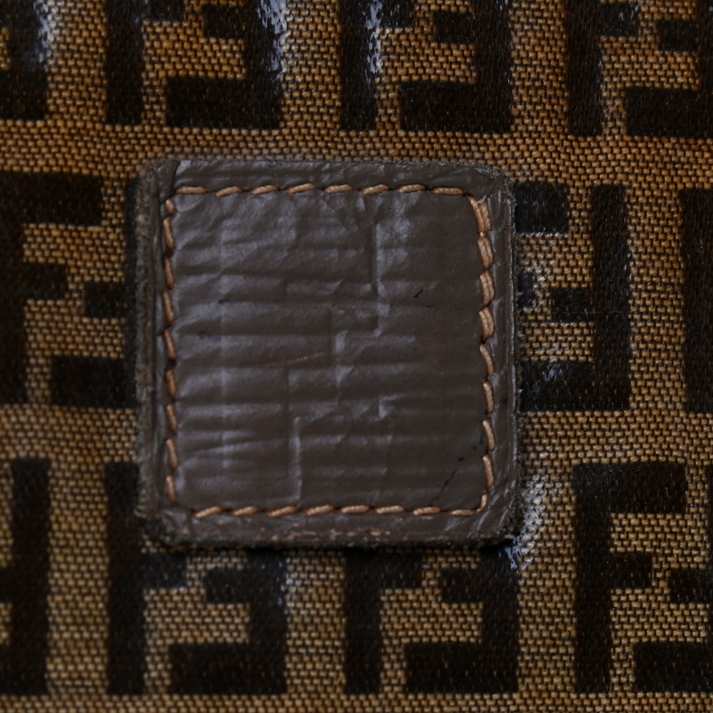 Vinyl Zucchino Zip Pouch Tobacco