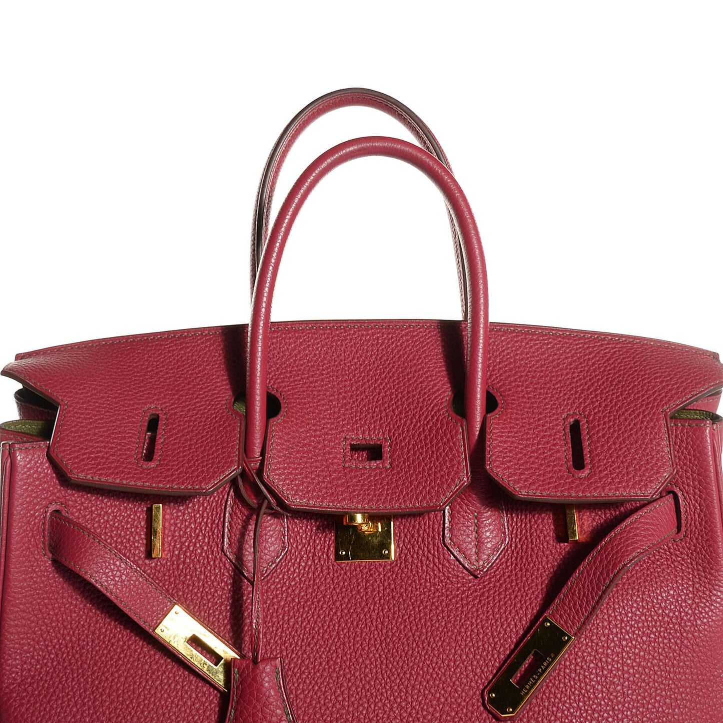 Togo Eclat Horseshoe Birkin 35 Rubis Vert Veronese