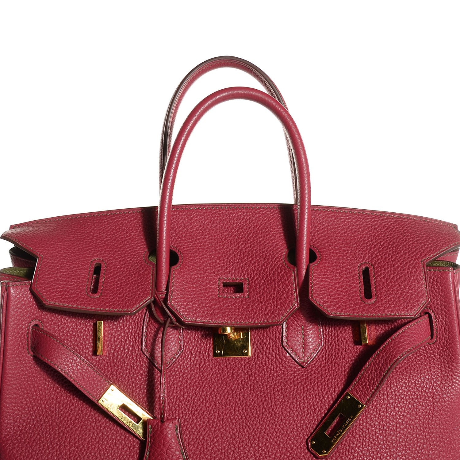 Hermes Togo Eclat Horseshoe Birkin 35 Rubis Vert Veronese 18 of 30