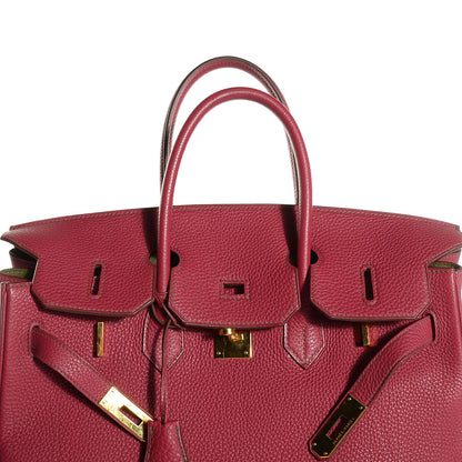 Hermes Togo Eclat Horseshoe Birkin 35 Rubis Vert Veronese 18 of 30